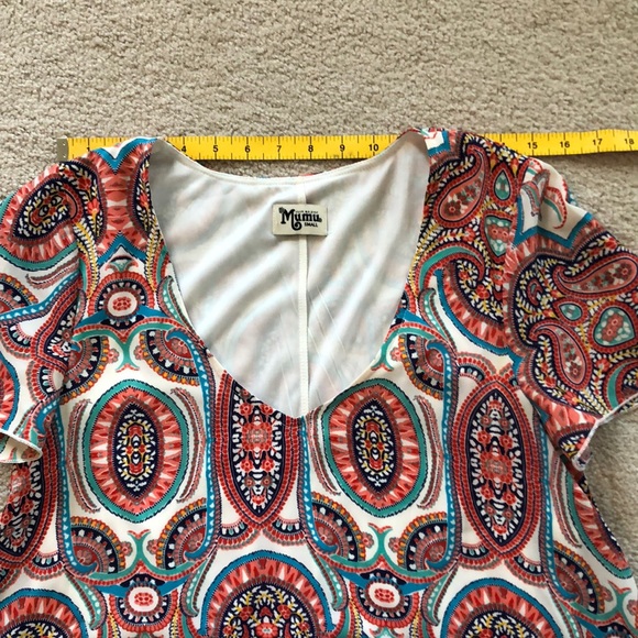 Show me your Mumu Kylie Mini Dress Paisley S - Picture 7 of 8